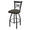 Holland Bar Stool Co 30" Swivel Bar Stool, Black Wrinkle, Graph Chalice Seat 82030BW019 - alternate 1